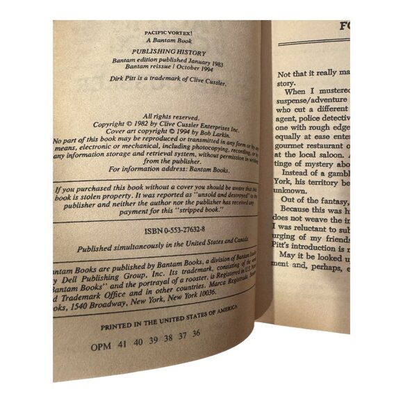 Lot of 6 Clive Cussler Paperback Novels Dirk Pitt & Fargo Adventure Thriller - Picture 9 of 12